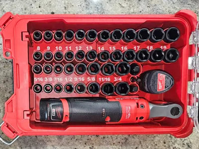 Milwaukee Packout 2U Insert for 43pc 3/8" Impact Sockets + M12 Ratchet