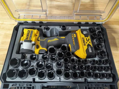 DeWALT Tough System 2.0 Insert for Atomic Impact DCF923 + Casoman 49pc Socket Set