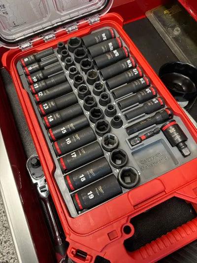 Milwaukee 3/8in 43PC Impact Socket Set PACKOUT Compatible Insert