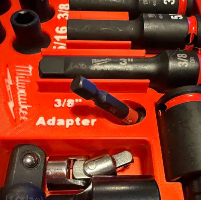Milwaukee 3/8in 43PC Impact Socket Set PACKOUT Compatible Insert