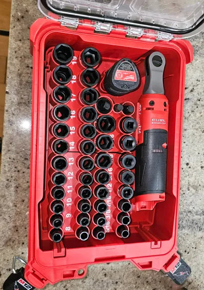 Milwaukee Packout 2U Insert for 43pc 3/8" Impact Sockets + M12 Ratchet