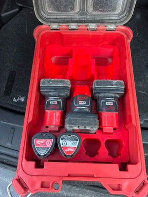 Milwaukee Packout M12 Battery Storage Insert – Holds 4 CP + 6 XC