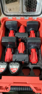 Milwaukee Packout M12 Battery Storage Insert – Holds 4 CP + 6 XC