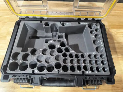 DeWALT Tough System 2.0 Insert for Atomic Impact DCF923 + Casoman 49pc Socket Set