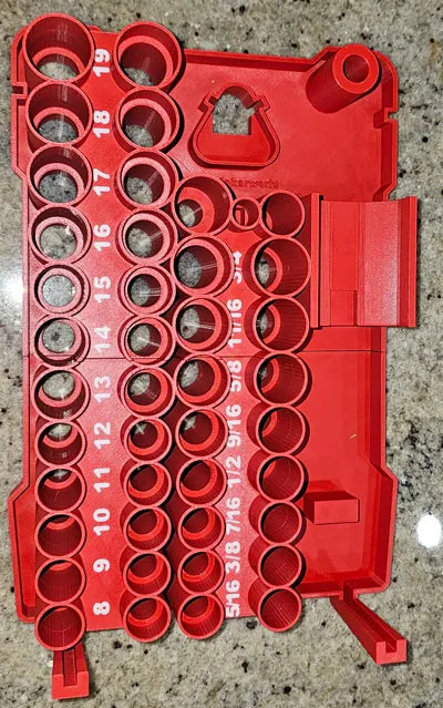 Milwaukee Packout 2U Insert for 43pc 3/8" Impact Sockets + M12 Ratchet