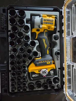 DeWALT Tough System 2.0 Insert for Atomic Impact DCF923 + Casoman 49pc Socket Set